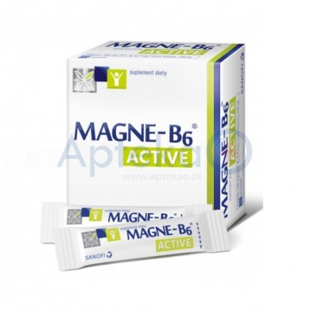 Magne-B6 Active granulki bez popijania 20 sasz.