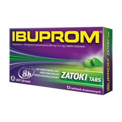 Ibuprom Zatoki Tabs tabletki drażowane 12 tabl.