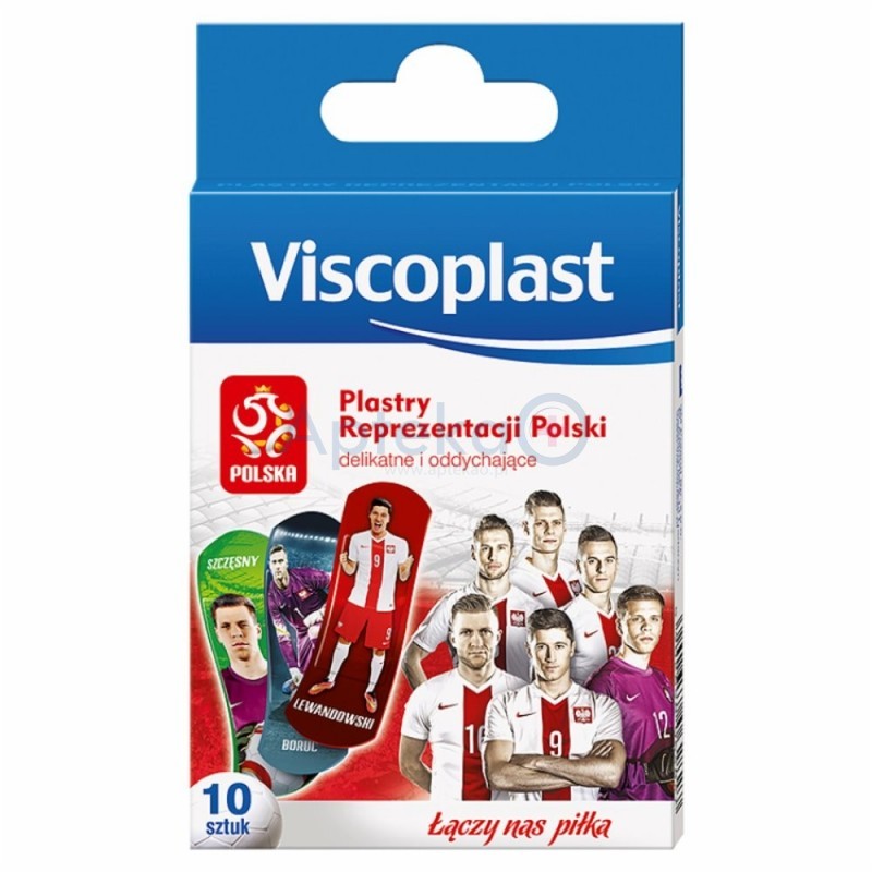 Viscoplast plastry opatrunkowe Reprezentacji Polski 10 plastrów 1op.