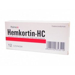 Hemkortin-HC czopki 12szt.