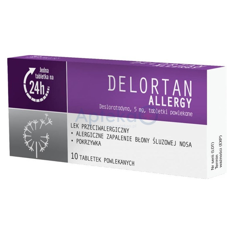 Delortan Allergy 5mg tabletki 10 tabl.