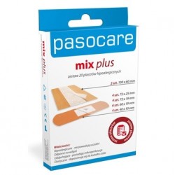 Pasocare Mix Plus Zestaw 20 plastrów hipoalergicznych 1op.