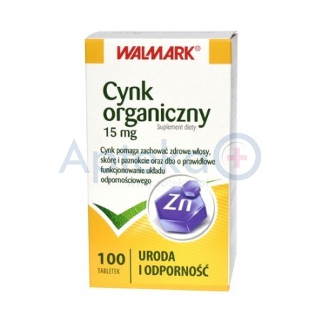 Cynk organiczny 15mg tabletki 100 tabl.