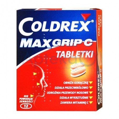 Coldrex MaxGrip C tabletki 12 tabl.