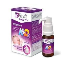 InFavit Baby K + D3 krople z dozownikiem 10ml