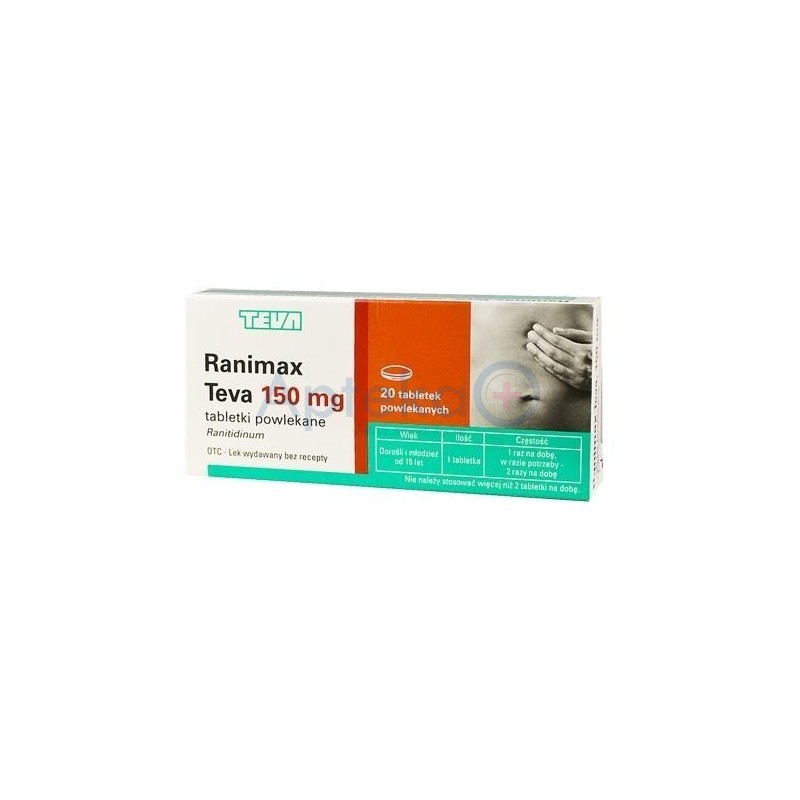 Ranimax Teva 150 mg 20 tabletek powlekanych
