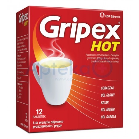 Gripex Hot ( Hot Activ ) saszetki 12 sasz.