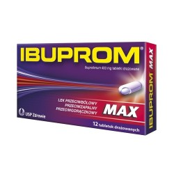 Ibuprom  MAX 400 mg tabl. powlekane 12 tabl.