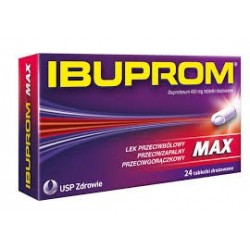 Ibuprom  MAX 400 mg tabl. powlekane 24 tabl.