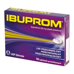 Ibuprom 200 mg tabl.powlekane 10 tabl.