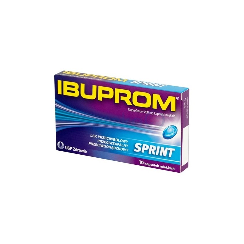 Ibuprom Sprint kapsułki miękkie 10 kaps.