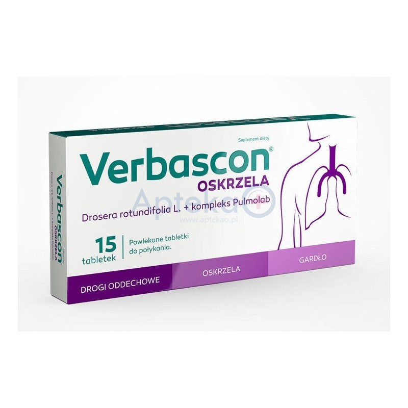 Verbascon Oskrzela tabletki 15tabl.