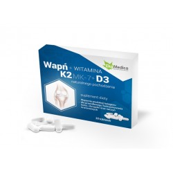 Wapń + Witamina K2 + D3 tabletki 30tabl.