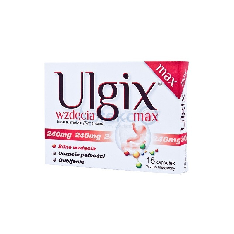 Ulgix wzdęcia max 240 mg kapsułki miękkie 15 kaps.
