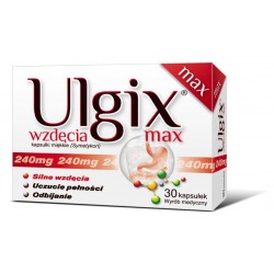 Ulgix wzdęcia max 240 mg kapsułki miękkie 30 kaps.