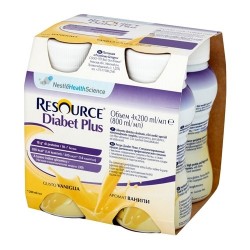 Resource Diabet Plus dieta płynna smak waniliowy 200 ml 4 szt.