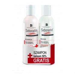 Seboradin Kuracja przeciw wypadaniu szampon 200 ml + balsam 200 ml 50% GRATIS