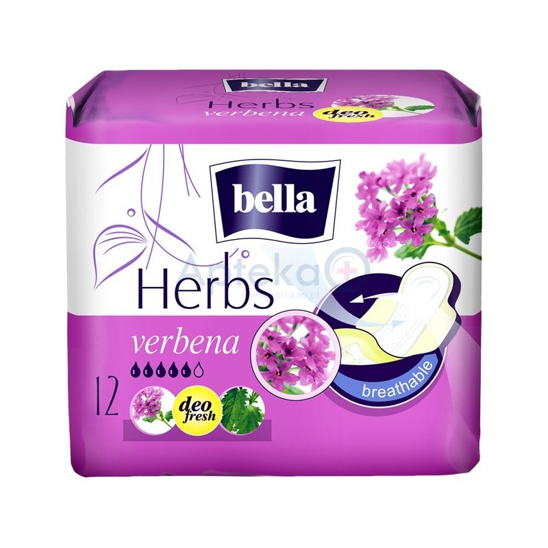 Bella Herbs podpaski wzbogacone werbeną 12 szt. 