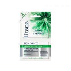 Lirene Dermal Therapy Skin Detox Zabieg oczyszczający Glinkowa maska mineralna 2x6ml
