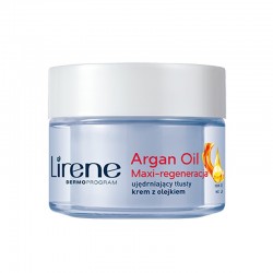 Lirene Argan Oil Maxi-regeneracja Ujędrniający tłusty krem z olejkiem arganowym na dzień i na noc 50ml