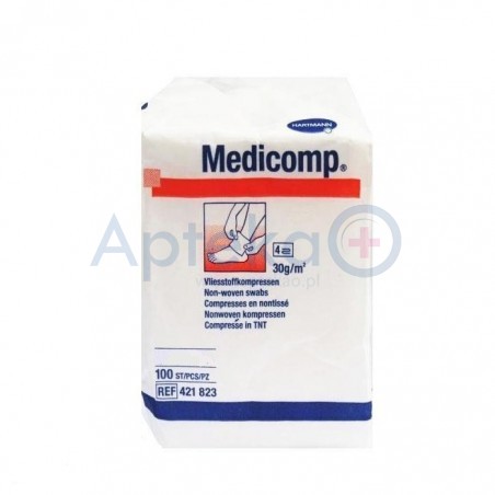 Medicomp Kompresy z włókniny niejałowe 5x5 cm 100szt.