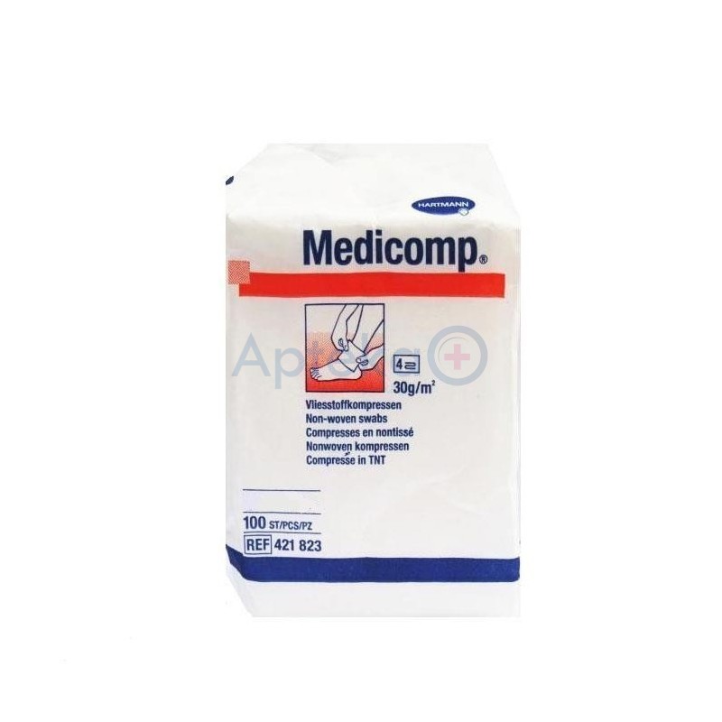 Medicomp Kompresy z włókniny niejałowe 10x10 cm 100szt.