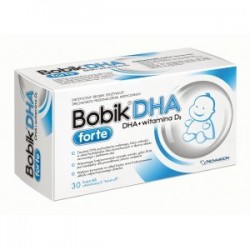 Bobik DHA Forte witamina D3 + DHA kapsułki twist-off 30 kaps.
