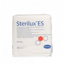 Sterilux ES Kompresy z gazy bawełnianej niejałowe 13-nitkowy 8-warstw 5x5 cm 100szt.