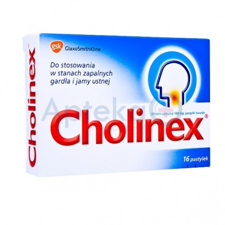 Cholinex 150 mg pastylki 16 past.