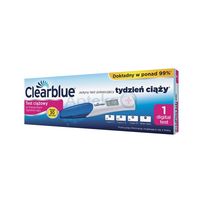 Clearblue Test ciążowy ze Wskaźnikiem tygodnia ciąży 1 op.