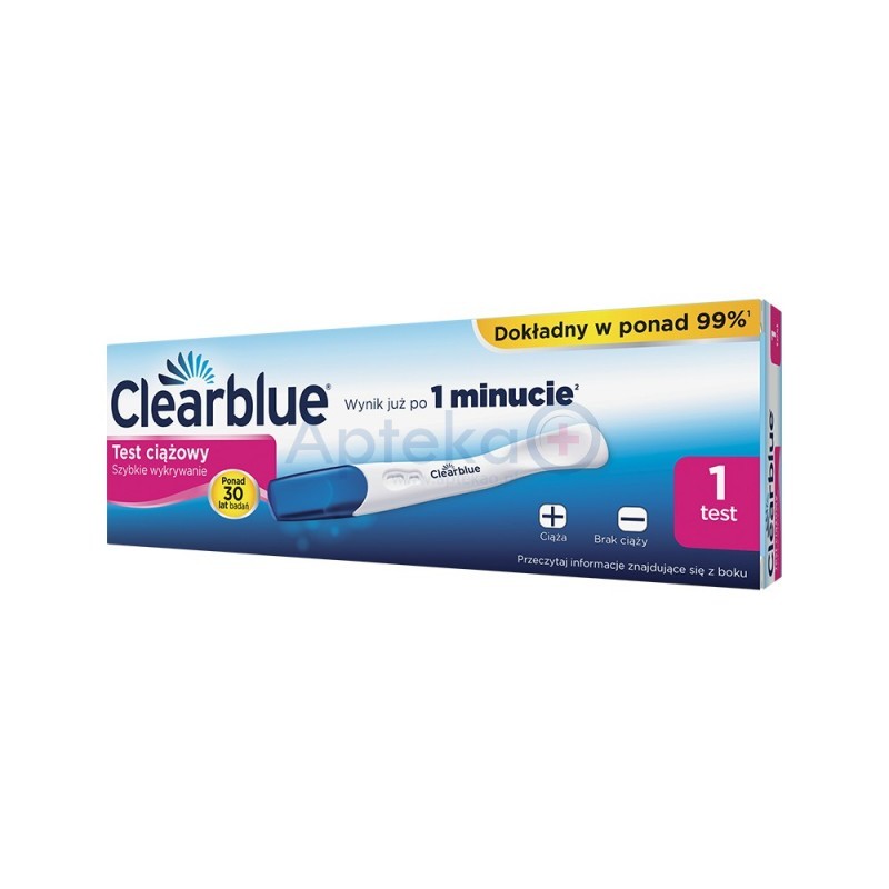 Clearblue Test ciążowy szybkie wykrywanie 1 op.