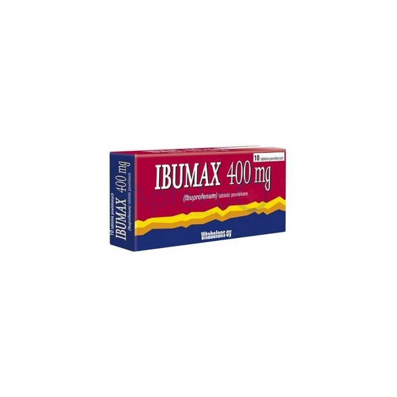 Ibumax 400 mg tabletki powlekane 10tabl.