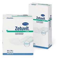 Zetuvit Plus Opatrunek czterowarstwowy o wysokiej chłonności jałowy 10x10 cm 10szt.