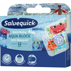 Salvequick Aqua Block Kids plaster 12szt.