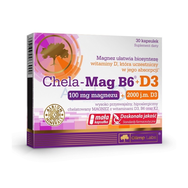 Chela-Mag B6 + D3  kapsułki 30 kaps.