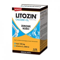 Litozin Calcium + D3 Zdrowe kości tabletki 120tabl.