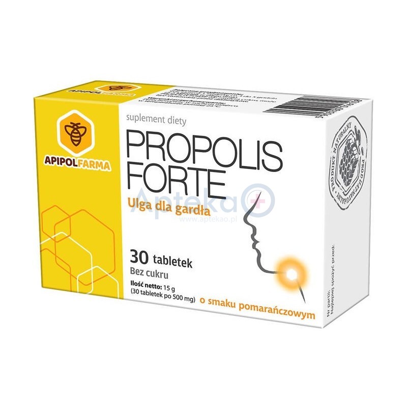 Propolis Forte tabletki do ssania o smaku pomarańczowym 30tabl.
