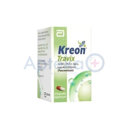 Kreon Travix 150 mg 10.000 j. 20 kapsułek dojelitowych
