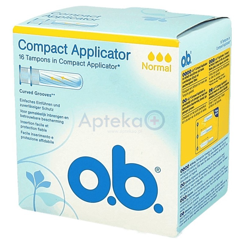 O.B. Tampony Compact Applicator Normal 16 szt.