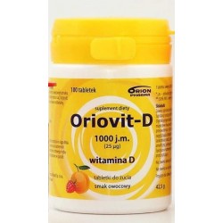 Oriovit-D 1000j.m. tabletki o smaku owocowym 100tabl.