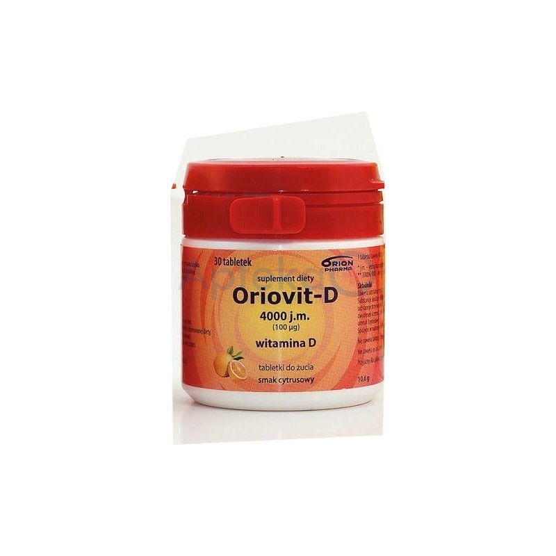 Oriovit-D 4000j.m. tabletki o smaku cytrusowym 30tabl.