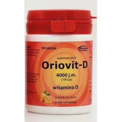 Oriovit-D 4000j.m. tabletki o smaku cytrusowym 100tabl.
