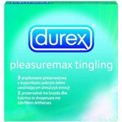 Durex Pleasuremax tingling prezerwatywy prążkowane 3 sztuki