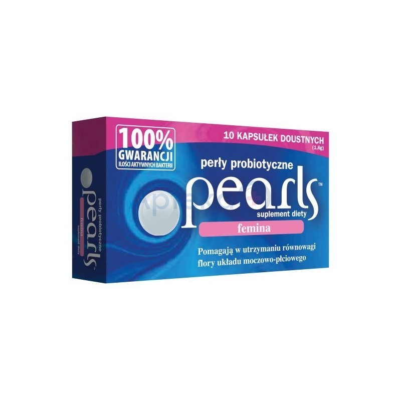 Pearls Femina perły probiotyczne kapsułki 10 kaps.