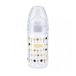 Nuk First Choice butelka 150 ml z silikonowym smoczkiem rozmiar 1 (0-6 miesięcy) M (średni otwór przepływowy) 1 szt. 