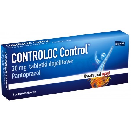Controloc Control 20 mg tabletki dojelitowe 7 tabl.  