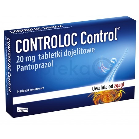 Controloc Control 20 mg tabletki dojelitowe 14 tabl.  