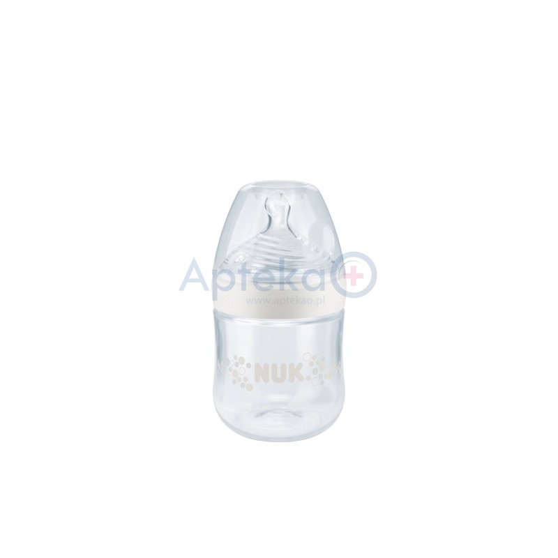 NUK Nature Sense Butelka 150 ml z silikonowym smoczkiem rozmiar S (0-6 m) 1 op.