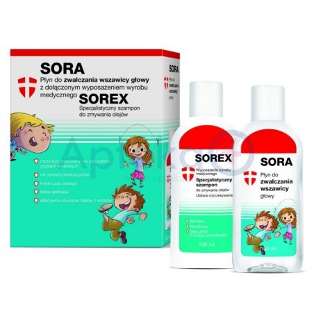 Sorex Zestaw Przeciw Wszawicy płyn 100 ml + szampon 100 ml 1 op.