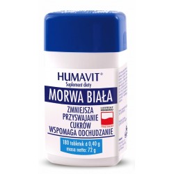 Humavit Morwa Biała tabletki 180 tabl. 